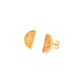 BRINCO MEIA LUA DOURADO FRAGMENTOS